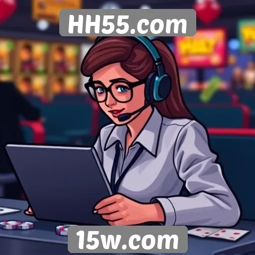 Recursos de suporte ao cliente no HH55.com