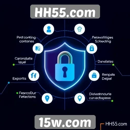 Funcionalidades de segurança no site HH55.com